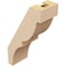 Ekena Millwork 3-inch W x 6-inch D x 10-inch H Valencia Rough Cedar Woodgrain TimberThane Knee Brace, Primed BRCUR03X06X10VALRCPR - alternate 3